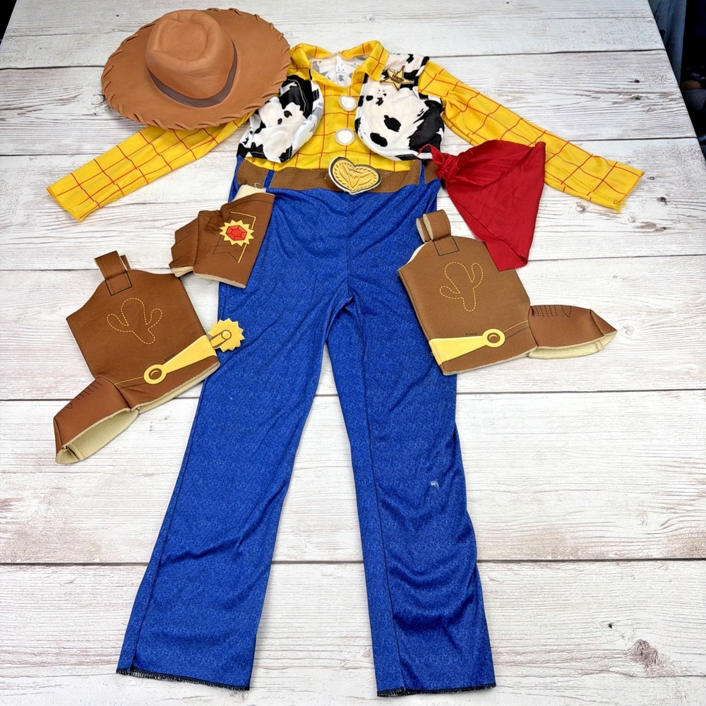 Woody Child Kids Halloween Costume Disguise Toy Story Size Medium 7-8
